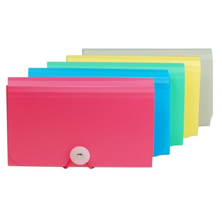 C-LINE PRODUCTS 13Pocket Coupon Size Expanding File Color May Vary Set of 12 Files, 12PK 58410-DS